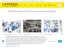 Tablet Screenshot of linnemann-online.com